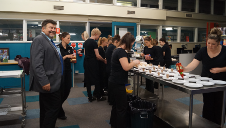 Students Catering at the 2016 Changeover 